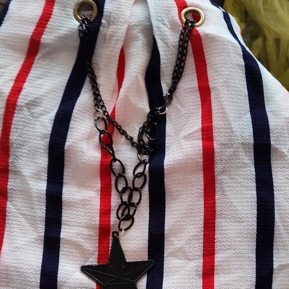 Fashion classic fashion women's red, white & blue top nwt - Picture 4 of 8